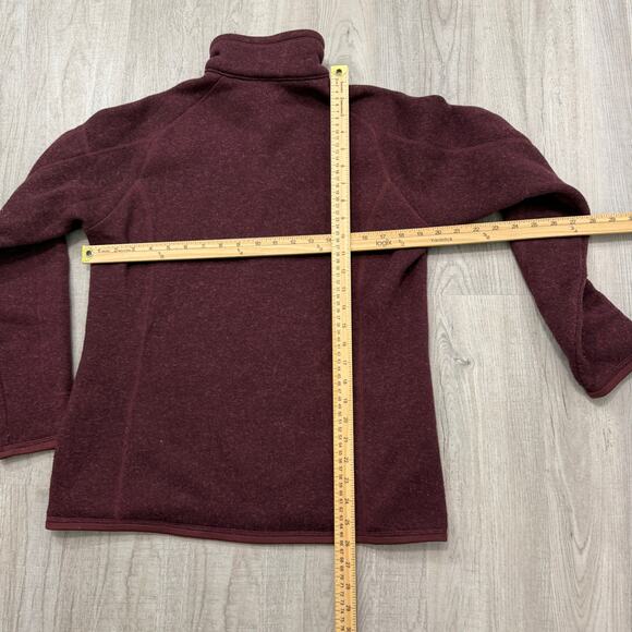 Patagonia Better Sweater 1/4 Zip Pullover Women’s Large Dark Currant 25617 - Picture 8 of 9
